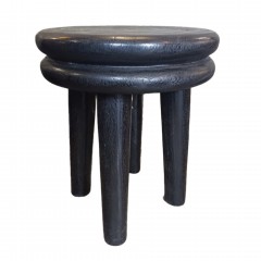 BLACK MANGO WOOD SIDE CHAIR 